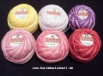 Häkelgarn Caro, ombre ( meliert ), Stärke 10, Knäuel 25g